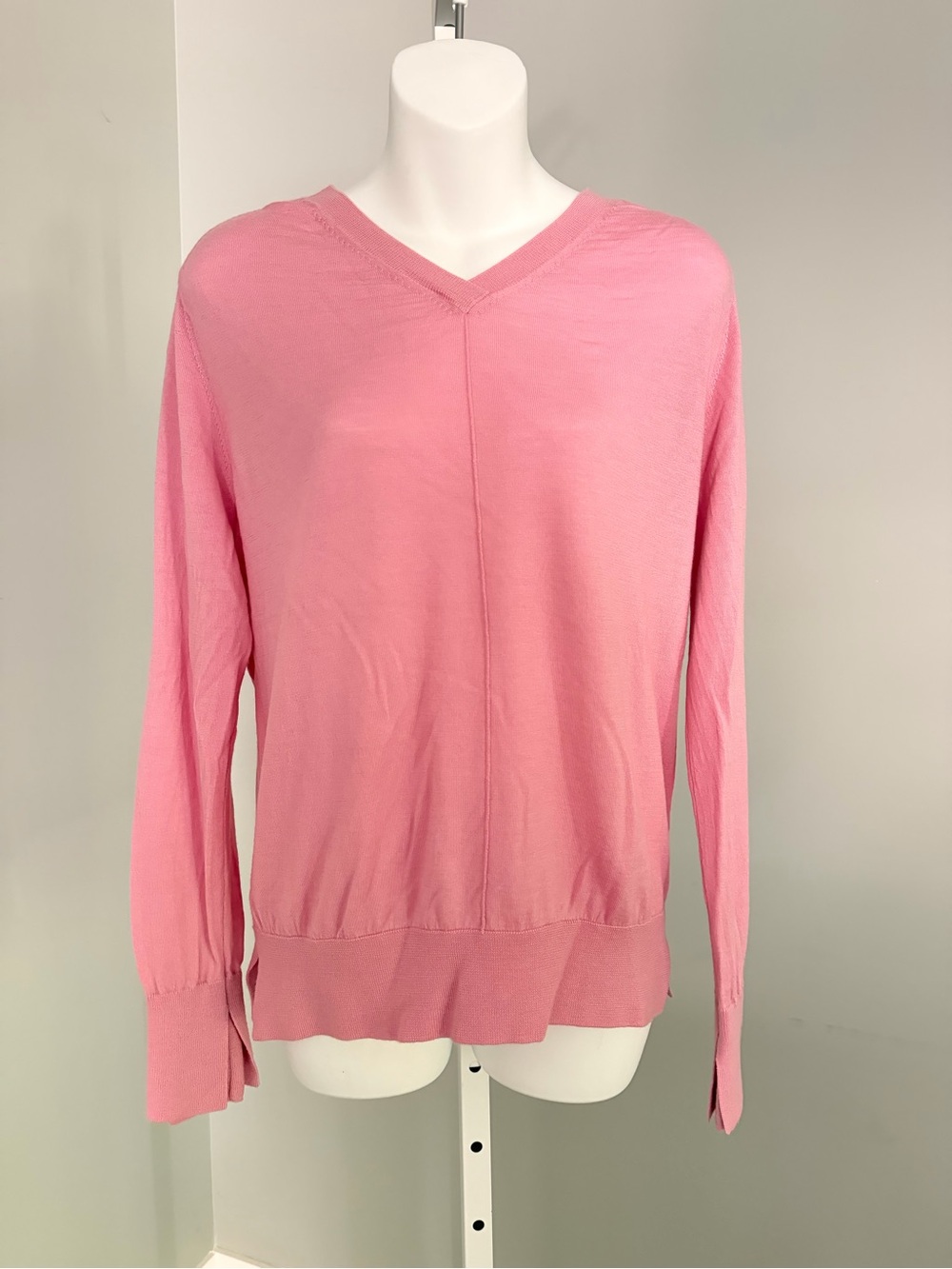 SAINT ART Pretty Pink Lightweight Merino Wool Sweater Sz M NWT $375!!